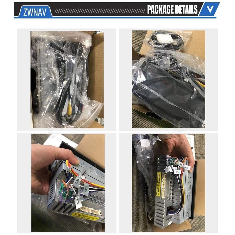 ZWNAV 6.9" IPS Screen 1DIN Universal Android Multimedia Player GPS