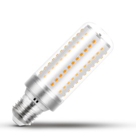 Xyanmc Big Size: 1.57x4.92 inchE26 150W Equivalent LED Candelabra Corn Bulbs, 2700K Warm White, E26/E27 15W Light Bulbs 2000LM for Chandelier Candelabra Ceiling Fan LED Corn Bulb, Non-dimmable,1 Pack