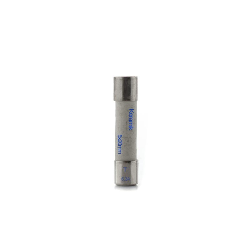 Pack of 10 Ceramic Fuses 6.3 A Slow 5 x