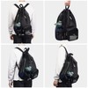 Swim Bag Mesh Drawstring Backpack with Wet Pocket for Swimming,