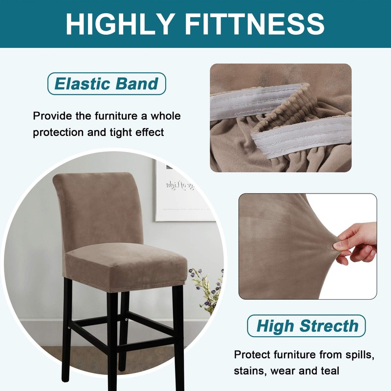 Turquoize Bar Stool Covers 4 Pack Bar Stool Covers with