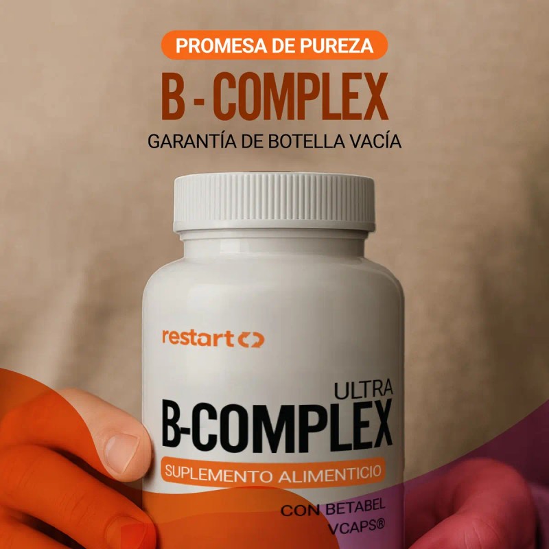 Restart Complex Completo Vitamina B12 Suplemento Complejo Mujer Hombre Laboratorio