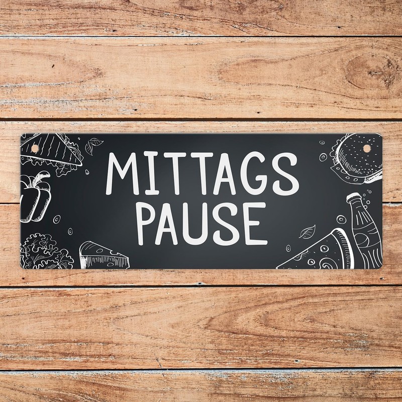 Lunch Break - In 5 Minutes Again Reversible Sign with