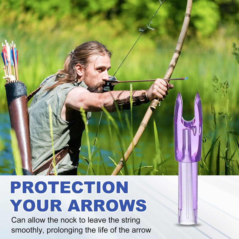 PATIKIL Archery Arrows Nocks 4.2mm, 12 Pack Plastic Insert Arrow