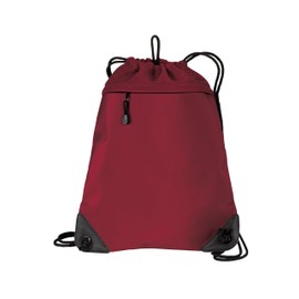 Port Authority - Cinch Pack with Mesh Trim. BG810, Chili Red, OSFA