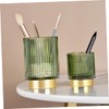 Baluue Thickened Glass Makeup Brush Holder 1 Piece Cosmetic Brush
