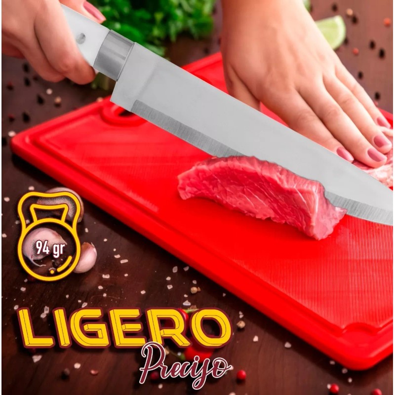 J.H. Company Cuchillo Chef 8 Pulgadas Acero Inoxidable Cocina Hogar