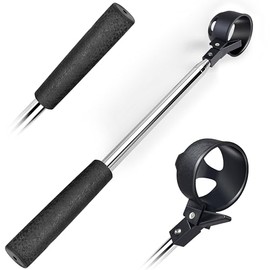 Goashpeaot Pro Auto-Lock Golf Ball Retriever, Golf Ball Retriever Telescopic for Water 9Ft/12Ft/14.5Ft/16.3Ft with Heavy-Duty Stainless Steel Shaft & Non-Slip Rubber Grip (Black, 9Ft)