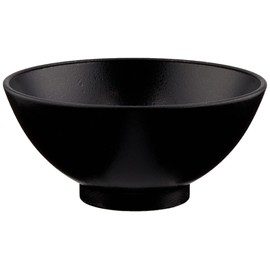 Fukui Crafts Rice Bowl 7 Herbs Rice Bowl, Made in Japan, Black Stone Grain Small, 4 Inches