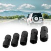 5PCS 10AN Fitting Adapter Black Female Straight Swivel Aluminum Alloy