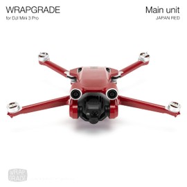 WRAPGRADE Skin Compatible with DJI Mini 3 Pro (JAPAN RED)