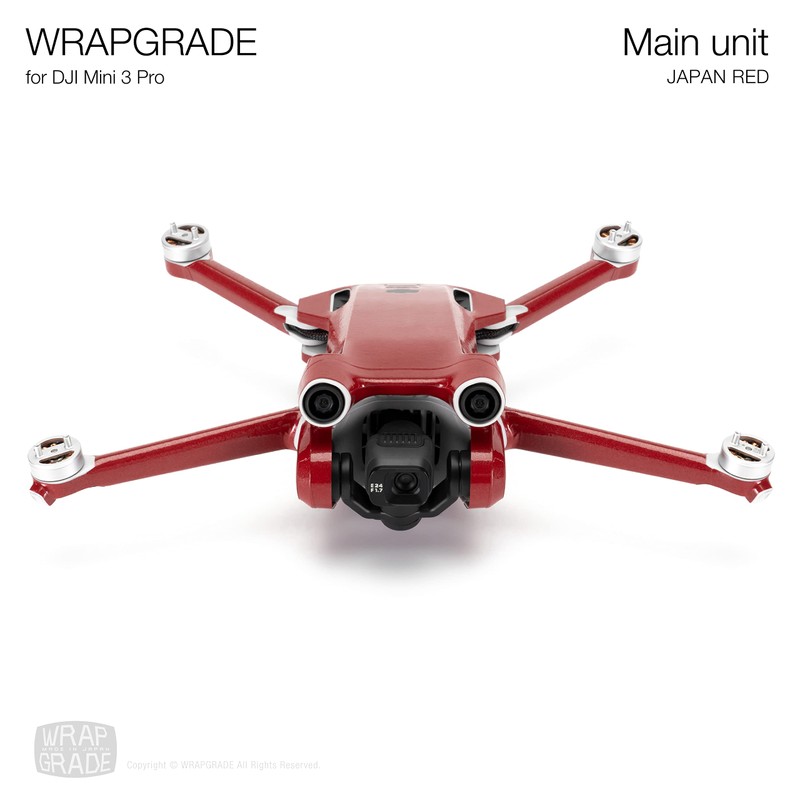 WRAPGRADE Skin Compatible with DJI Mini 3 Pro (JAPAN RED)