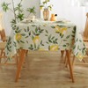 ROSSRORE Lemon-themed Tablecloth Waterproof PVC Tablecloth that is Oil-resistant and