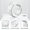 ALEXCRAFT Ring Women Silver Rings Men Silver Adjustable Rings For