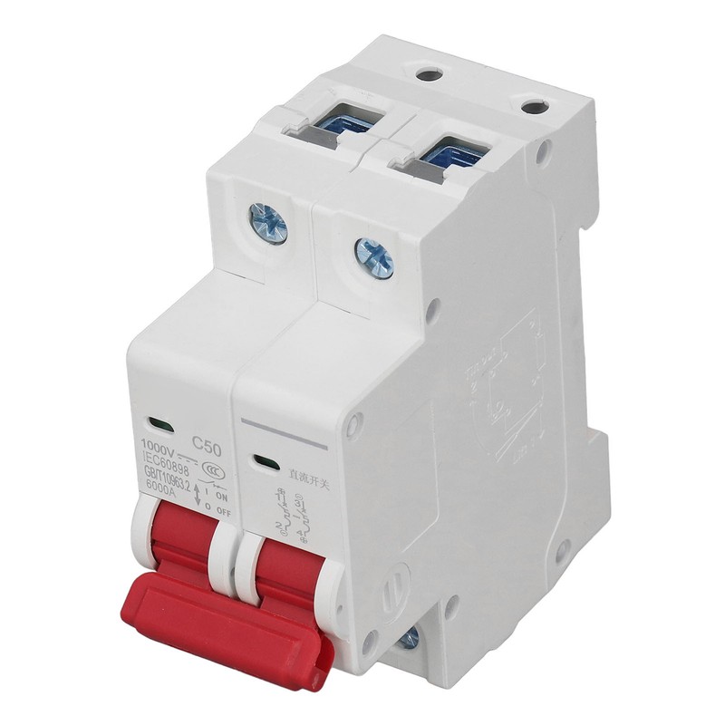 DC Miniature Circuit Breaker 2P Solar PV System 50A DIN