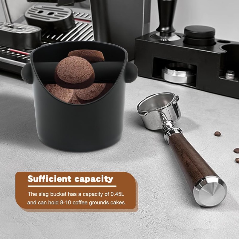 Coffee Knock Box, 4.3-Inch Espresso Grounds Knock Box