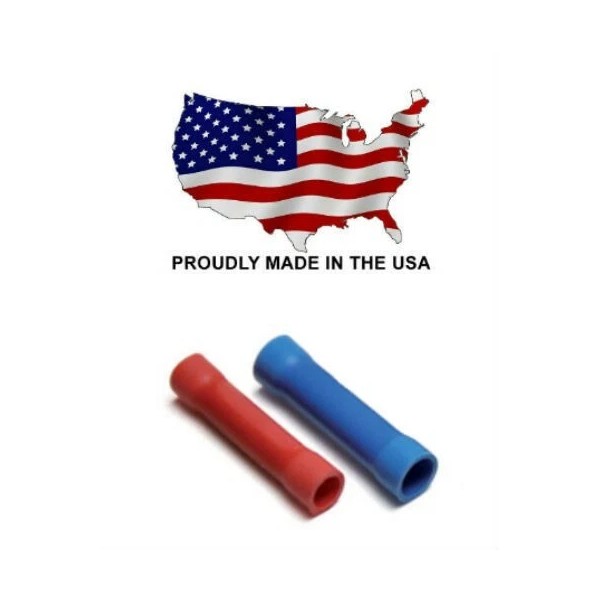 MVP 500 Mixed Red and Blue Vinyl Butt Splice Wire