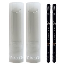 Innisfree Dewy Treatment Lip Balm x 2 + Eyebrow Gray Brown x x 2 / 이니스프리 듀이 트리트먼트 립밤 2개+아이브로우 회갈색 2개