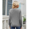 LILBETTER Womens Casual Lightweight Long Sleeve Crewneck Knit Pullover Sweater(Light
