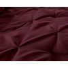 Chezmoi Collection Sydney 7-Piece Pinch Pleat Pintuck Bedding Comforter Set