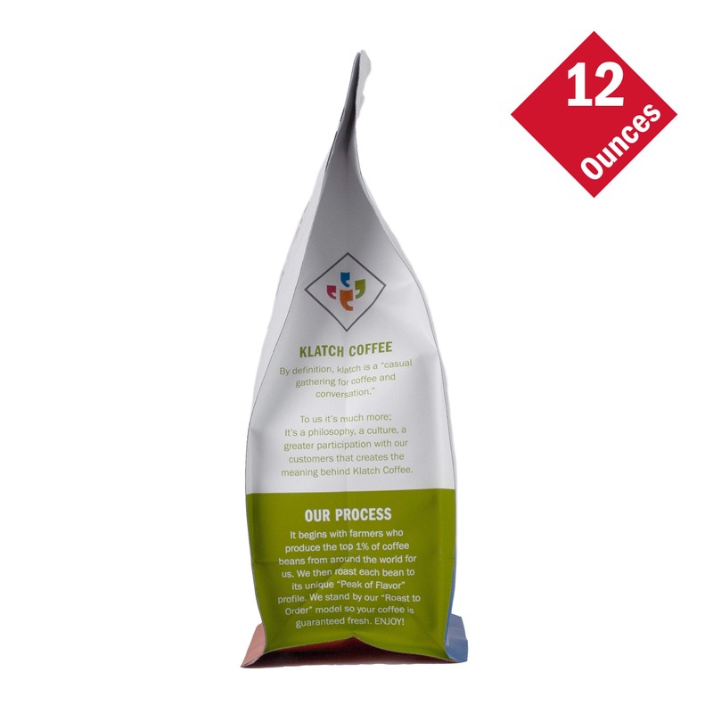 Klatch Coffee House Espresso Medium-Dark Roast, 11 Ounce, Whole Bean