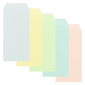 Colored Envelopes 50 Cash Envelopes Size 95x185mm Blank Envelopes
