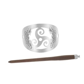 Beavorty Exquisite Chinese Wooden Hair Sticks Hair Sticks for Women Ponytail Cuffs