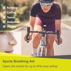 WoodyKnows WoodyKnows Racer Nasal Dilator, Model 2024 Soft, More Comfortable to wear, Improves Sports Airflow, Nasal Congestion aid, Enhance Contact Sports (M 4Pack)