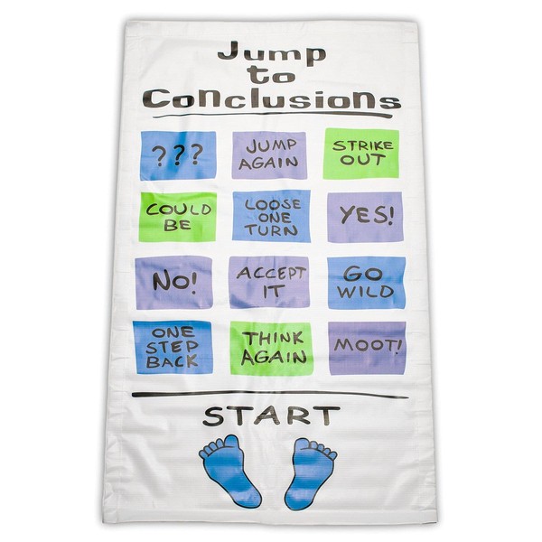 Jump to Conclusions Mat Office Space 40 x 24 in.