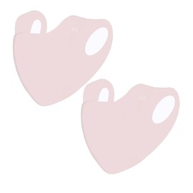 DEVENTORZ Summer Ice Silk Sunscreen Mask UV Protection Outdoor Cycling Mask 3D Stereo Ice Breathable Thin No Trace 2 Pack (Pink)