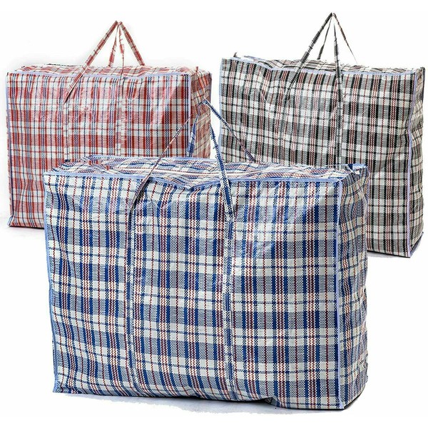 Laundry Bag LARGE Strong Storage Shopping Laundry zipped bag Reusable