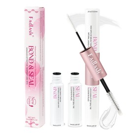 FADLASH Lash Bond and Seal 12ml Cluster Lash Glue for Eyelash Clusters Waterproof Eyelash Glue for DIY Eyelash Extensions Strong Hold