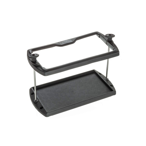 Attwood 9095-5 USCG-Approved 27 Series Heavy Duty Adjustable Hold-Down Marine Boat Battery Tray, Black