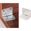10pcs (25*25*32mm) L-Shape Bracket Corner Brace Furniture Shelf Right Angle