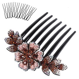 Evening Hair Comb, Rhinestones, Hair Comb, Kimono Dresses, Hair Accessories, Formal, Bride, Hair Ornament, Sparkling and Shine, Barrette, Easy to Assemble Hairline, Recitals, Weddings, Parties, Tiara, Hair Clips, Receptions, After-parties, Hairpins, Styl