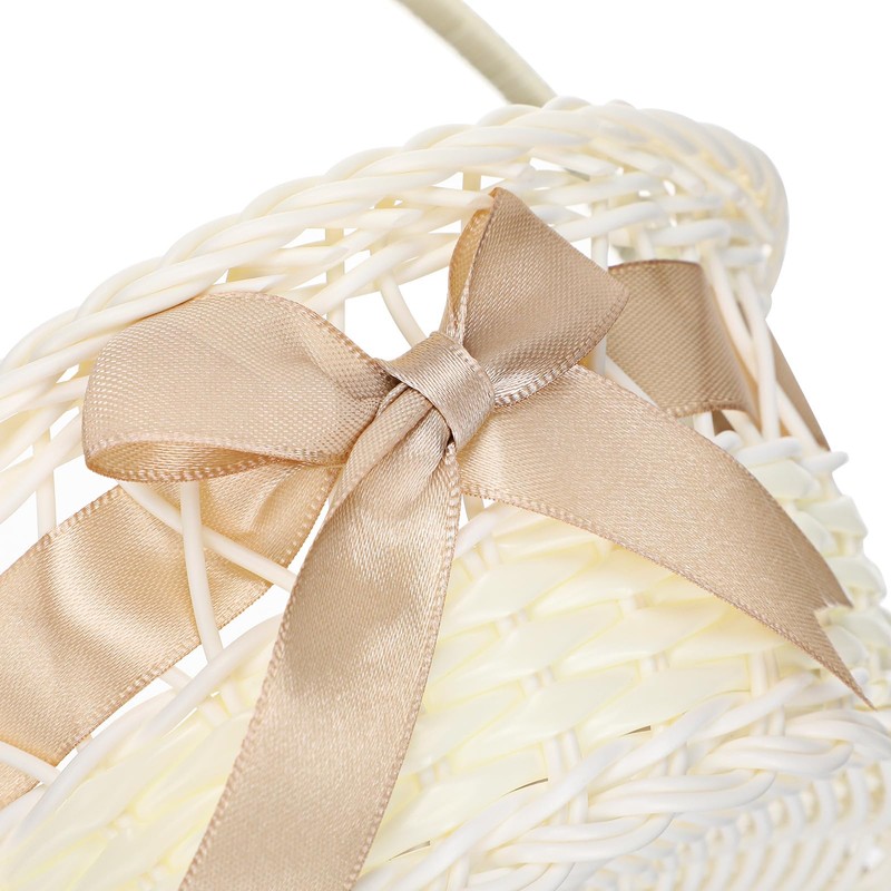 MAGICLULU Small Wicker Basket: Willow Flower Girl Basket Woven Willow