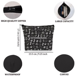 VAMSII Veterinarians Gift Veterinarian Assistant Gift Future Vet Gift Zipper Pouch Makeup Bag (Veterinarians bag)