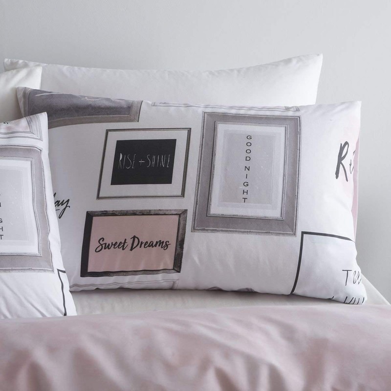 Catherine Lansfield Sleep Dreams Reversible Single Duvet Cover Set with