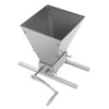 2 Roller Malt Mill Manual Grain Crusher 4L Stainless Steel