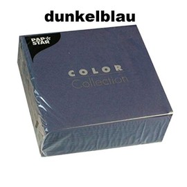 Serviette - 33 x 33 cm - uni - 3-lagig - 50 Stück Farbe rot