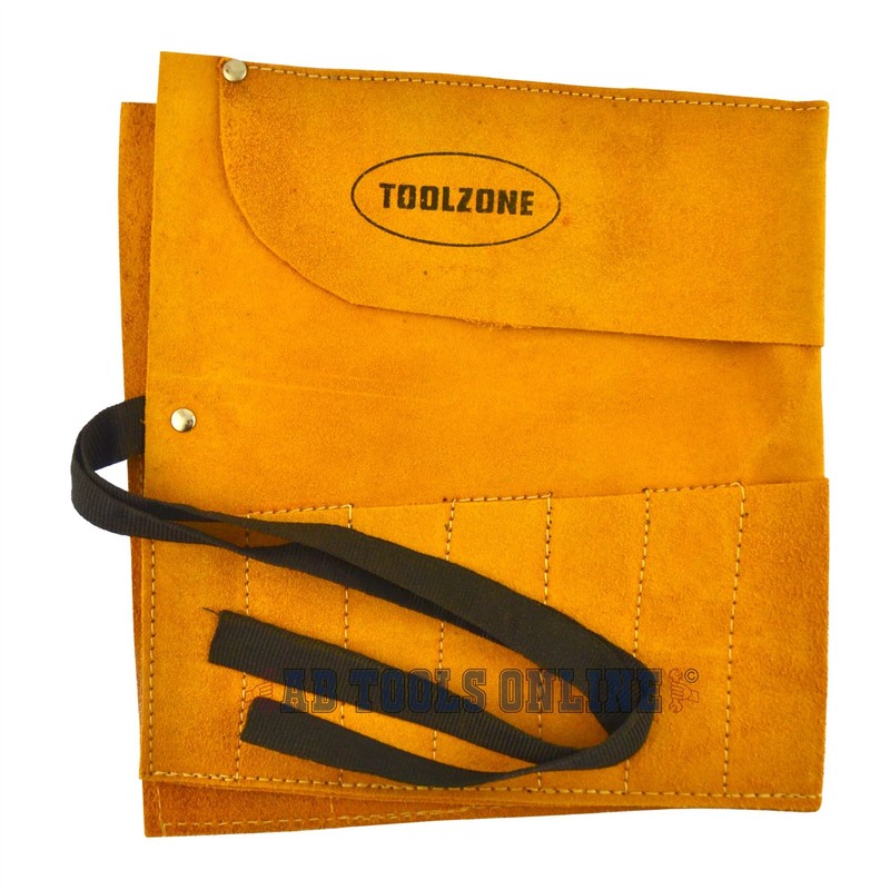 12 Pocket Leather Tool Pouch Roll Holder Pocket Cover TE027
