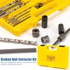 CLEVEROOL Broken Bolt Extractor, 25-Piece Drill Bit Extractor Set,Easy Out