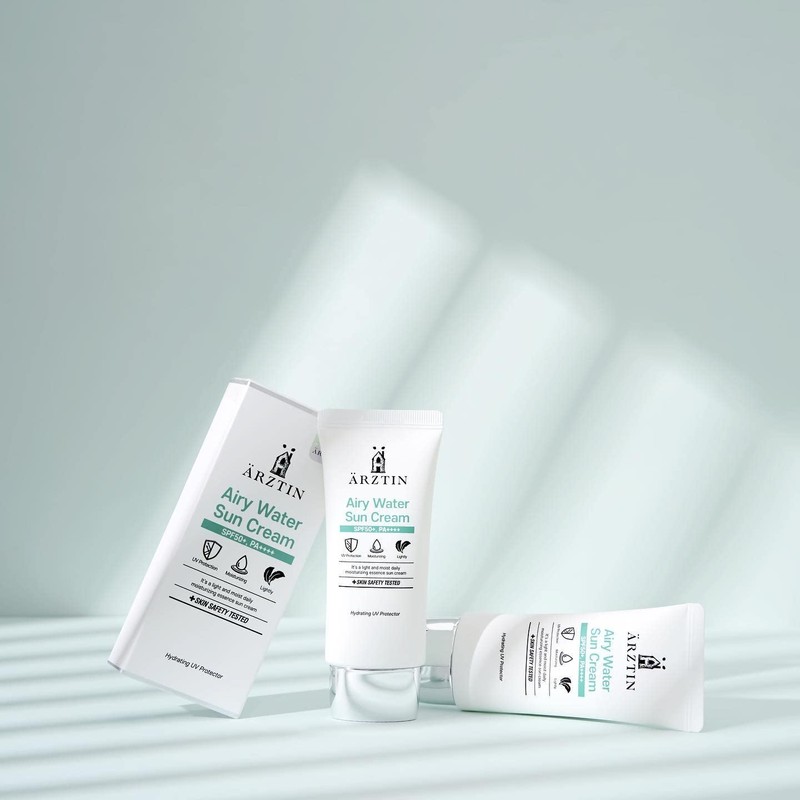 Airy Water SUN Cream SPF50+, PA++++, Lotion Type, NO Whitecast
