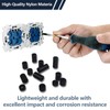 Pack of 80 round spacers, plastic, spacer sleeves, M6, M8,