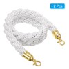 PATIKIL Stanchion Rope, 2 Pack 1.5m/5Ft Barrier Rope Twisted Post