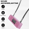UP Security Combo Cable Bike Lock, 4 Digit Combination Lock