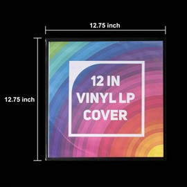 50-Pack 12-inch Vinyl-Record Outer Sleeves - LP Record Sleeves Album Covers, Clear Premium Polypropylene Vinyl Record Storage Protector, 3 mil Thick, Wrinkle Free, Fit for Single and Double LP Storage