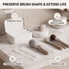 100 Uds brocha de maquillaje Mesh Pro Protector de brocha