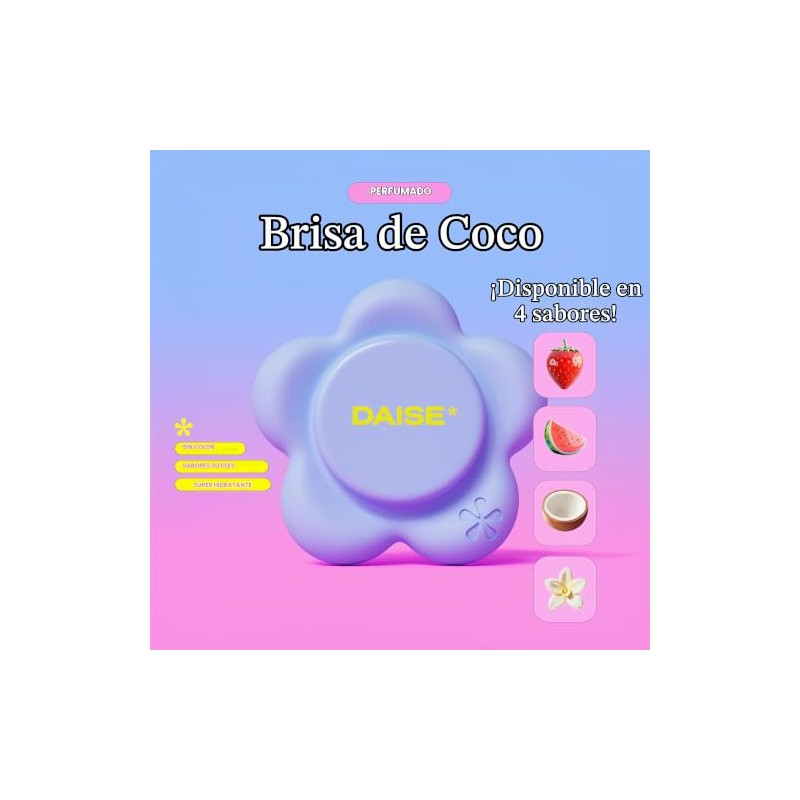 DAISE Lip Service Bálsamo Labial para Teléfono, Aroma Coco, Hidratante,