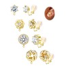 BESTEEL CZ Clip on Earrings Women - Hypoallergenic Non Pierced